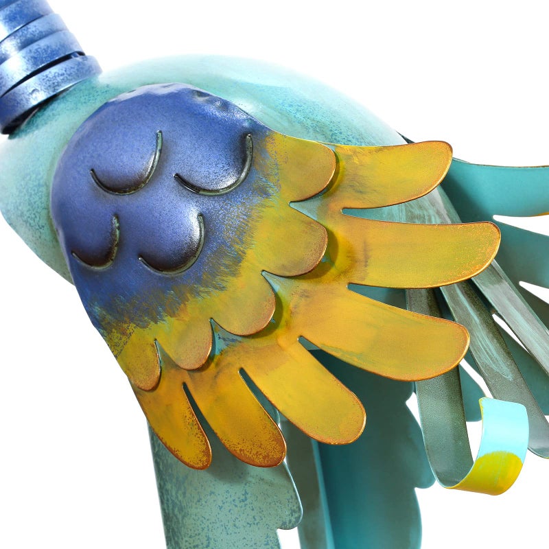 Tooarts Metal Garden Bird Statue Standing Animal Backyard Ornaments Outdoor Sculpture for Lawn Patio Art Decoration - Image 5